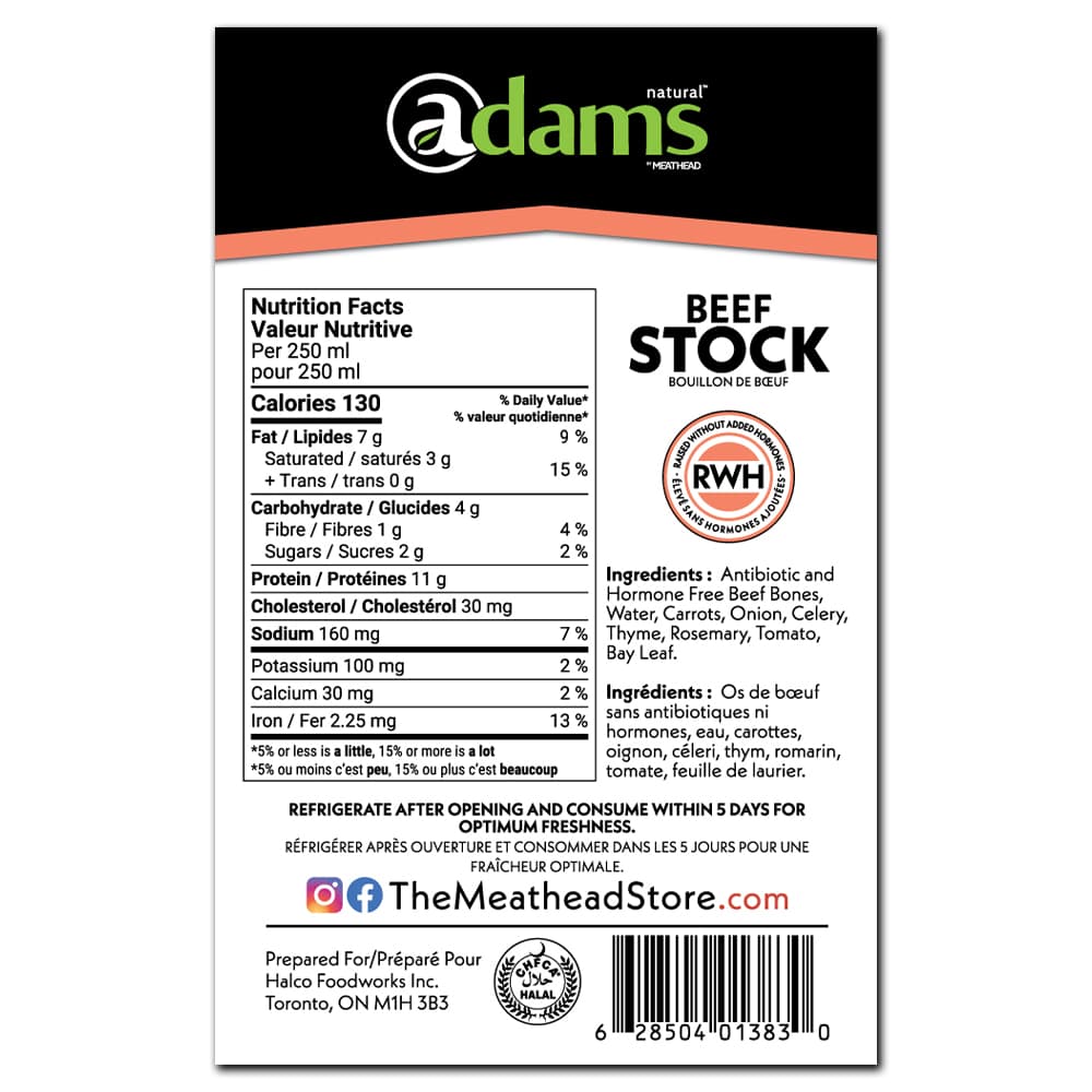 Adams RWH Beef Stock 1 L thumbnail 2