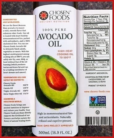 Chosen Foods - Avocado Oil 2L thumbnail 2
